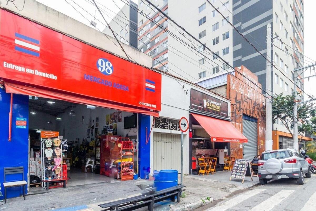 Aconchegante Studio No Bras Com Piscina/Metro Bras São Paulo Exteriér fotografie